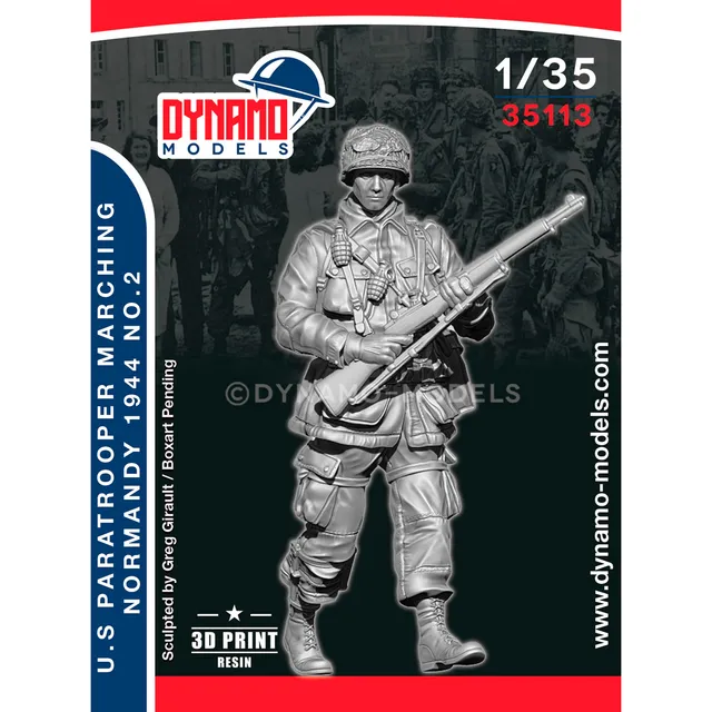 ak-interactive-1-35-u-s-paratrooper-rifleman-marching-normandy-1944-no-2-figura image 1