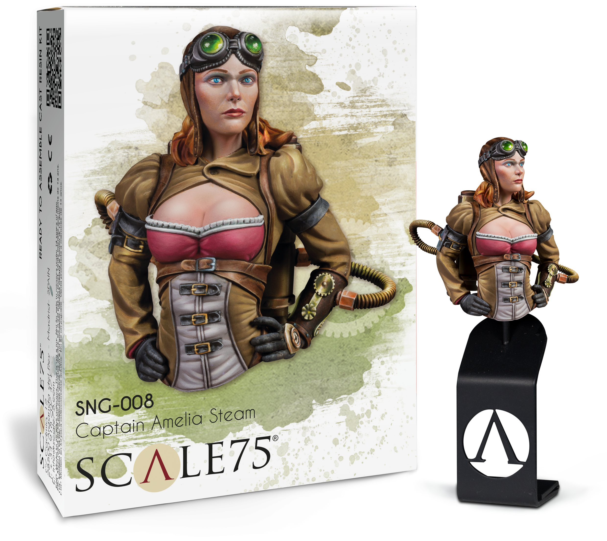 scale75-amelia-steam-1-10-naughty-gears-figura-in-resina-da-montare-e-dipingere image 1