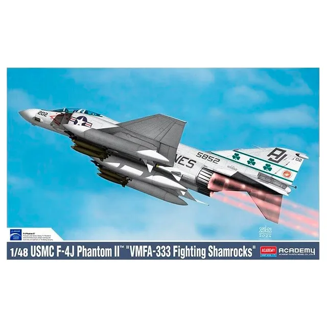 ak-interactive-1-48-usmc-f-4j-phantom-ii-vmfa-333-fighting-shamrocks-kit-modelli image 1