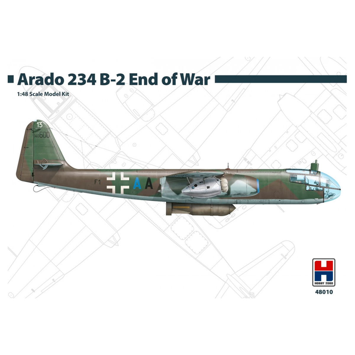 ak-interactive-arado-234-b-2-end-of-war-1-48-kit-modello-aereo image 1