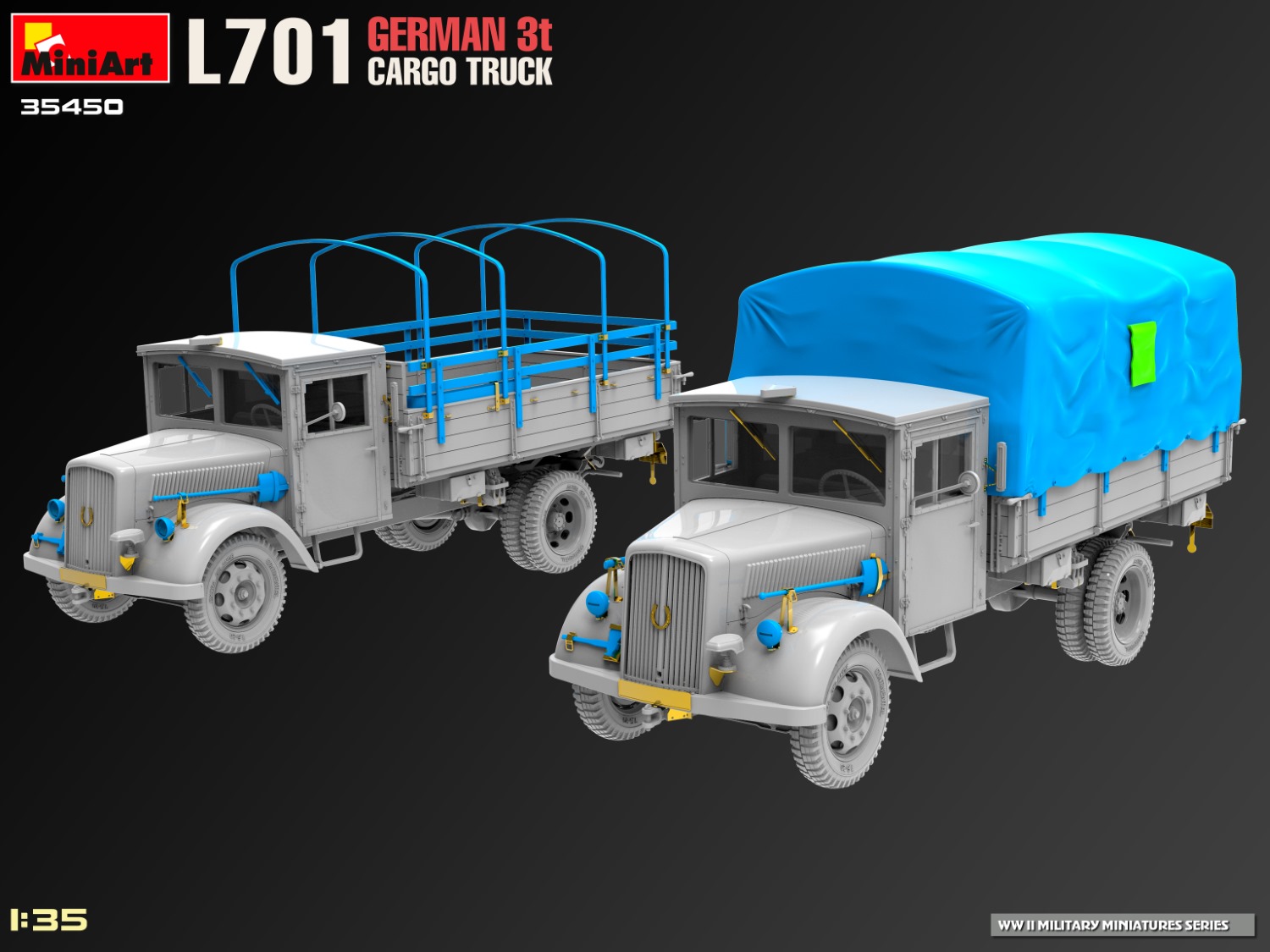 ak-interactive-1-35-l701-german-3t-cargo-truck-kit-di-modellismo image 6