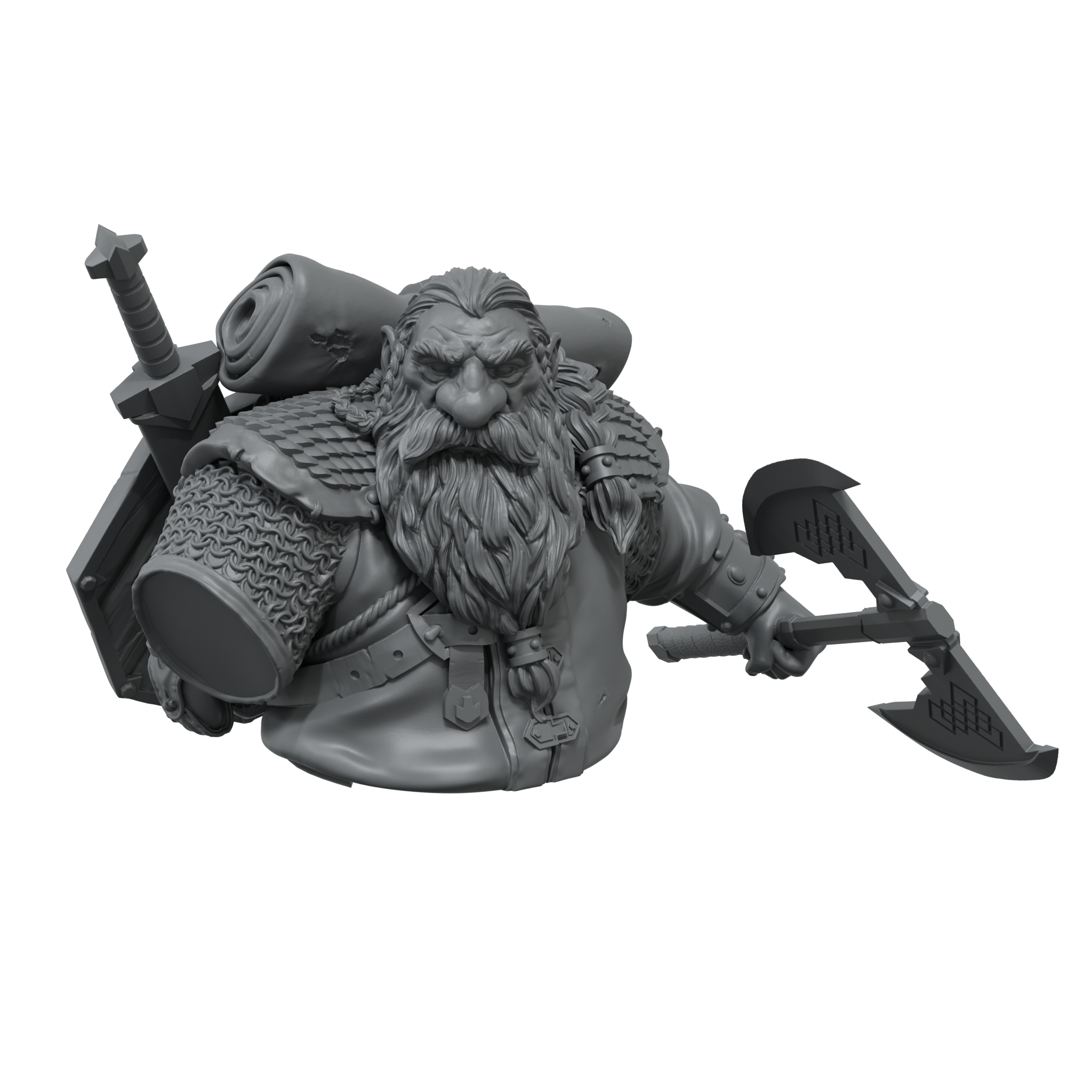scale75-broin-the-dragon-hunter-miniatura-in-resina-1-10-da-dipingere image 2