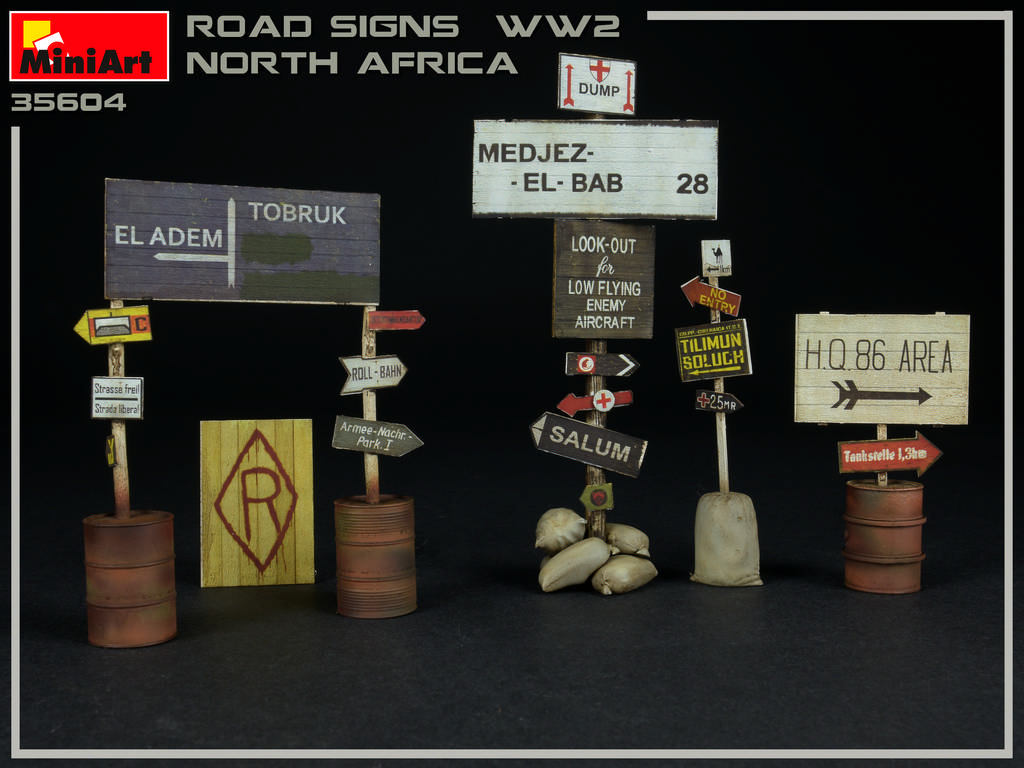 ak-interactive-1-35-segnali-stradali-ww2-nord-africa-set-accessori-da-costruire- image 5