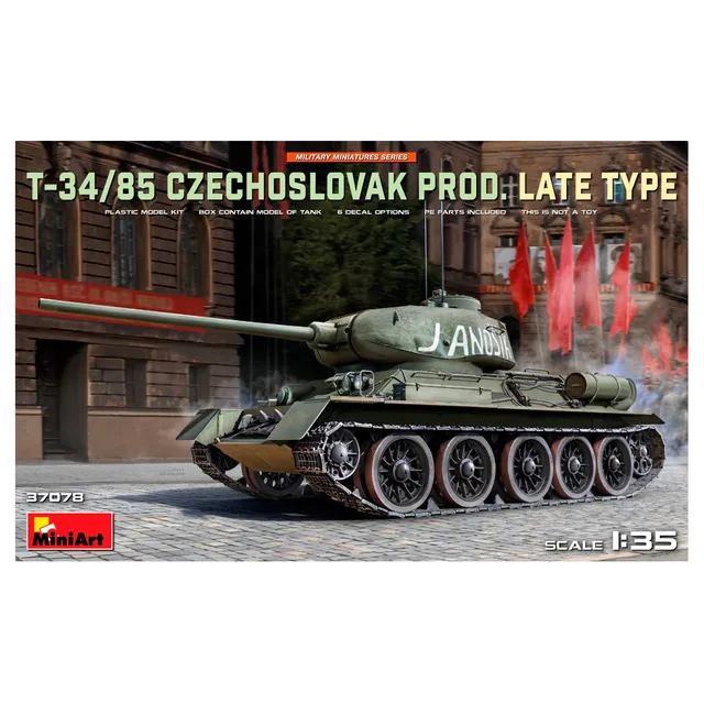 ak-interactive-1-35-t-34-85-czechoslovak-prod-late-type-kit-di-modellismo image 1