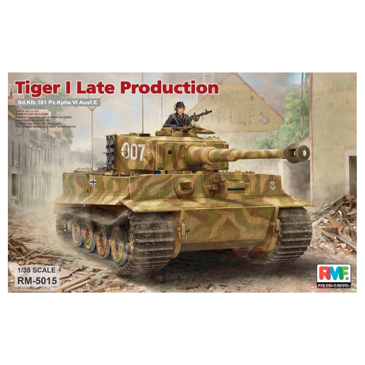 ak-interactive-1-35-pz-kpfw-vi-ausf-e-sd-kfz-181-tiger-i-late-production-kit-car image 1