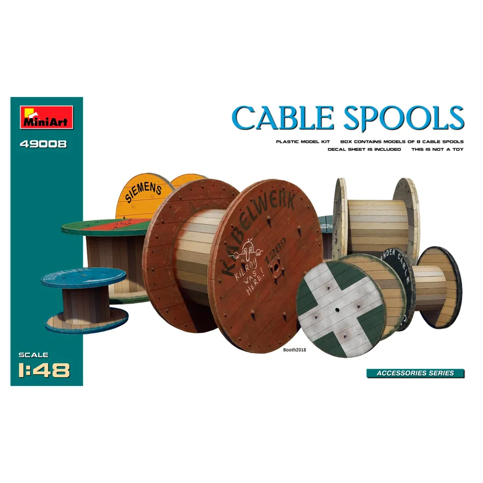 ak-interactive-1-48-cable-spools-accessori-modellismo image 1