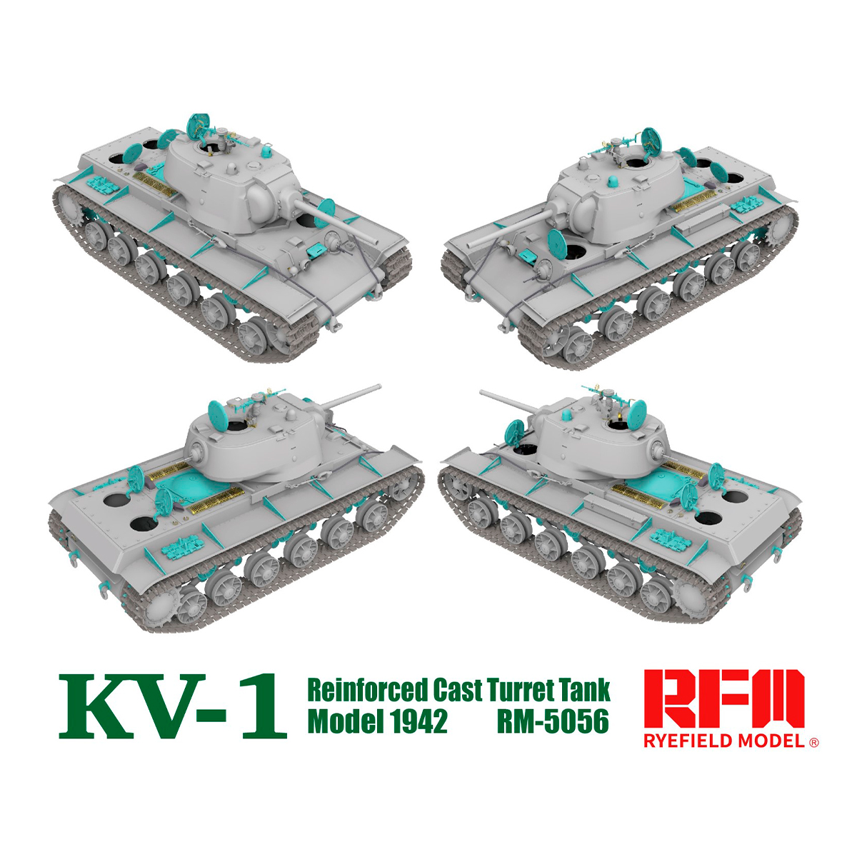 ak-interactive-kv-1-torretta-fusa-rinforzata-mod-1942-scala-1-35-kit-da-costruir image 4