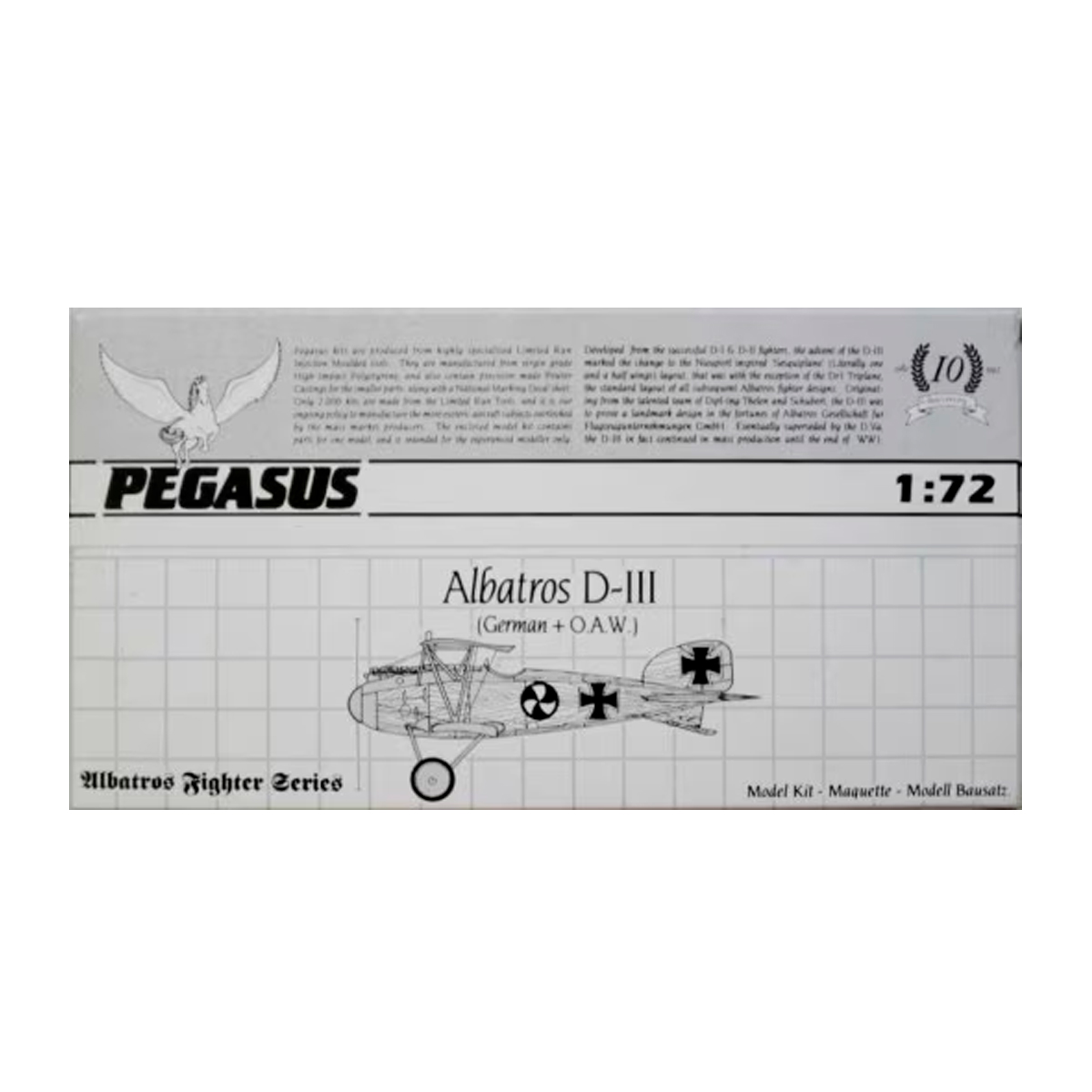 ak-interactive-1-72-albatros-d-iii-kit-aereo-da-caccia-prima-guerra-mondiale image 1
