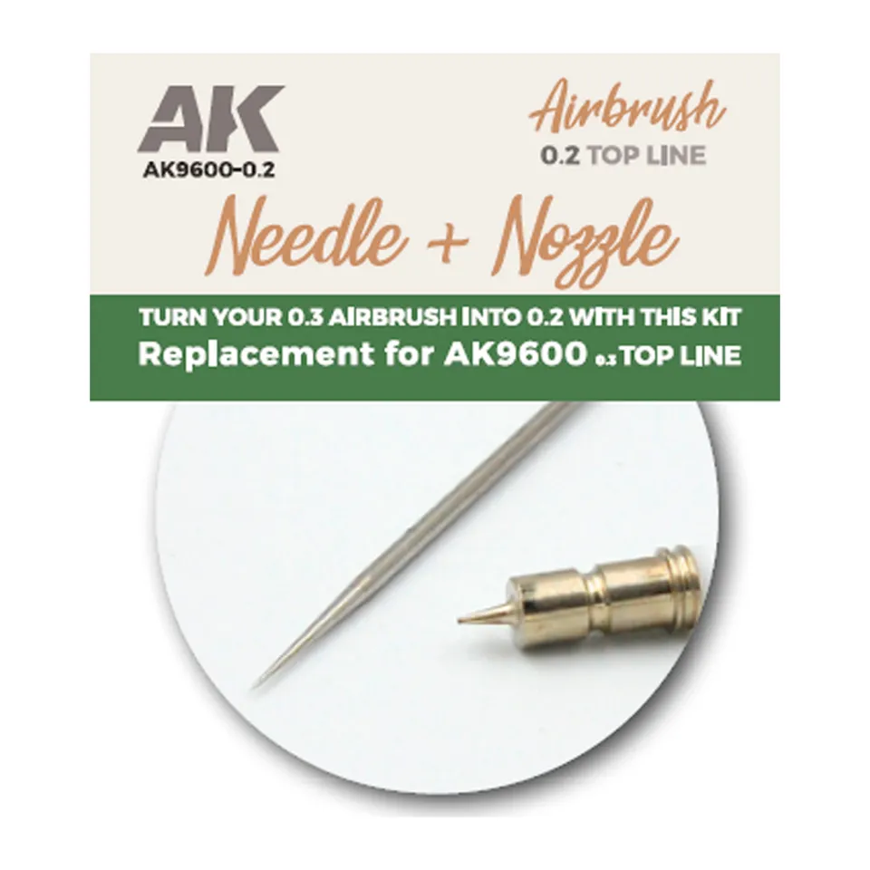 ak-interactive-needle-nozzle-0-2-replacement-for-ak9600-ricambio-aerografo image 1