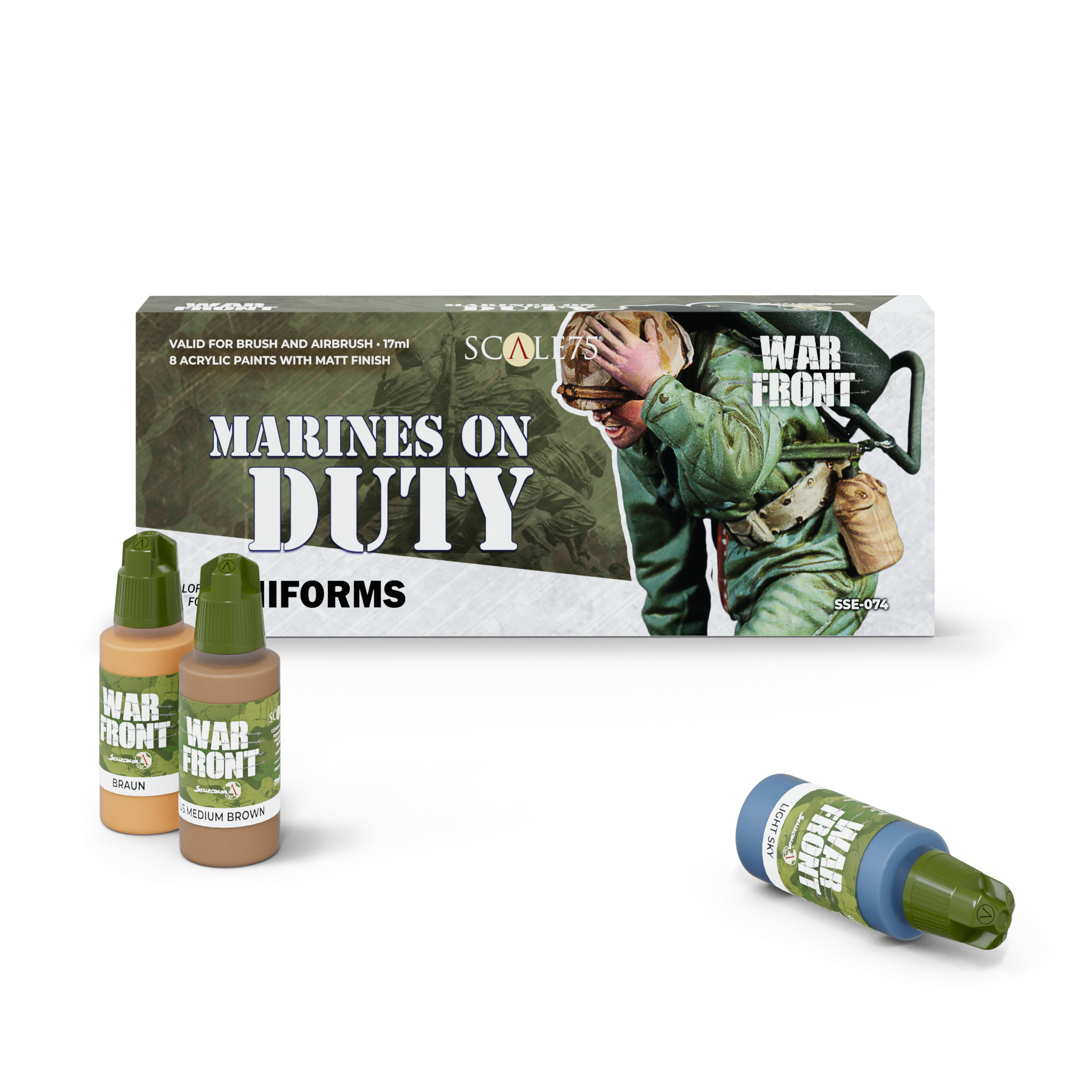 scale75-marines-on-duty-set-8-colori-acrilici-warfront-uniformi-usmc image 1