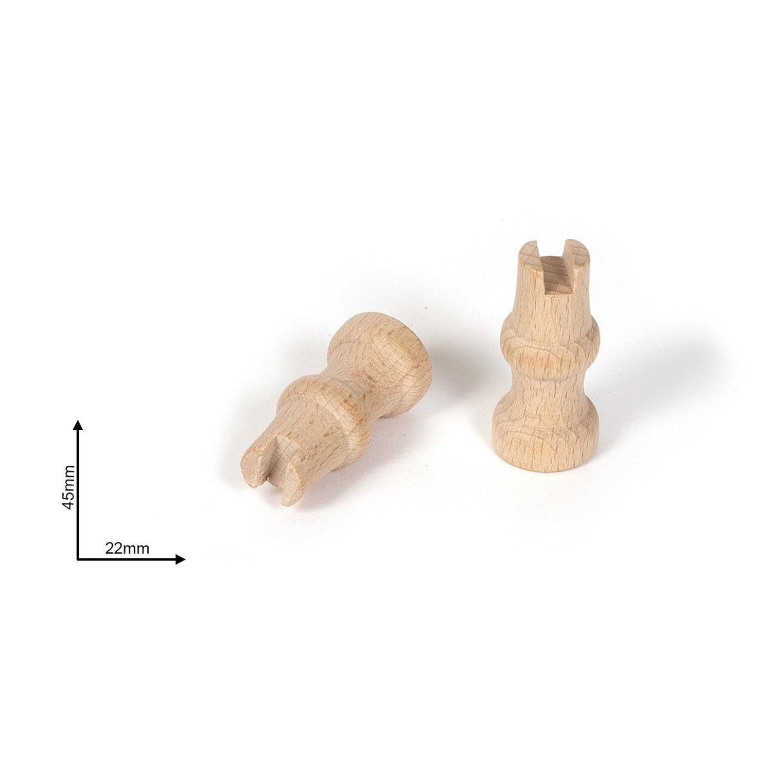 occre-supporti-base-espositive-45-mm-22-set-2-colonnine-legno-tornito-barche image 1