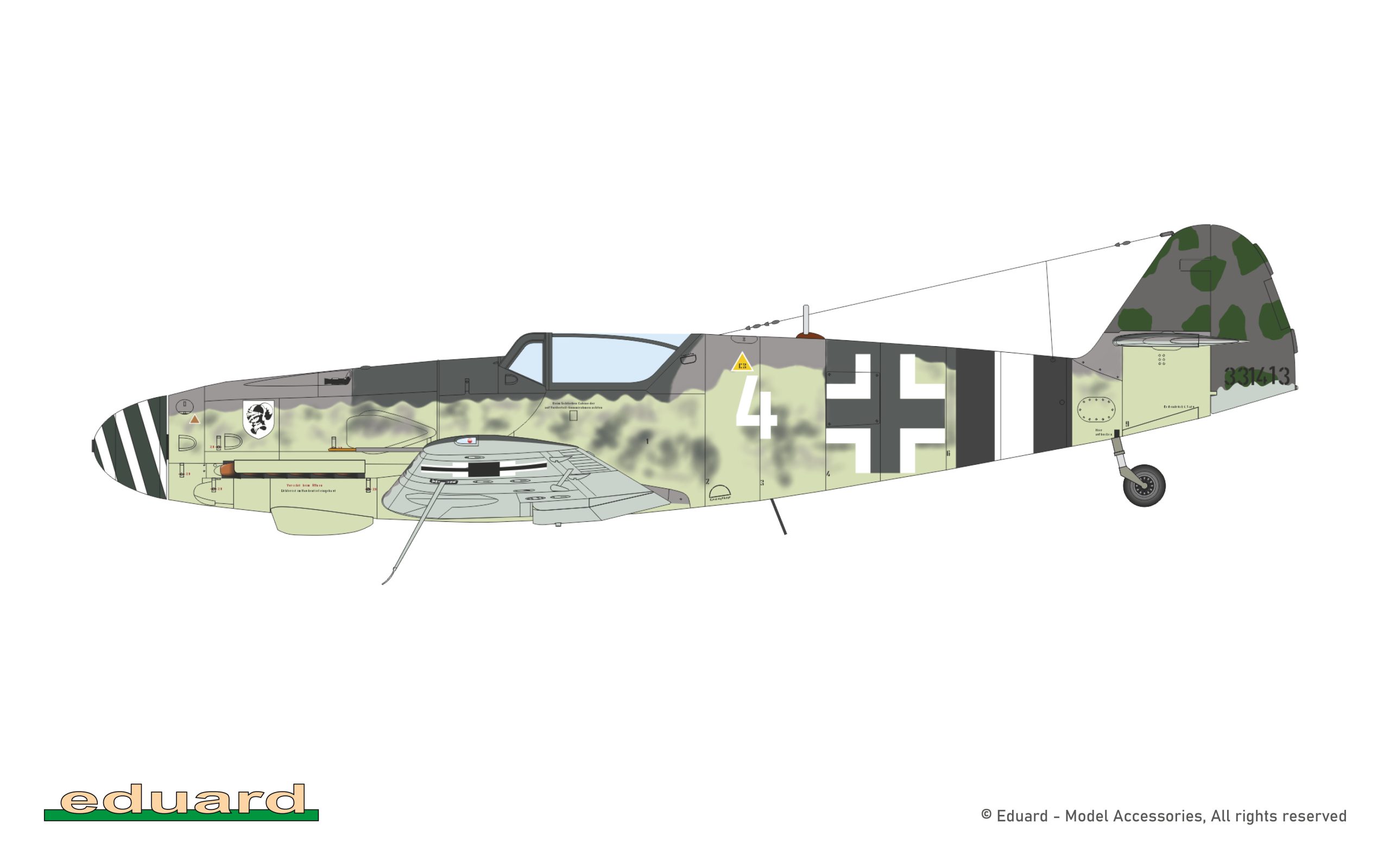 ak-interactive-bf-109k-4-1-48-kit-caccia-tedesco-da-costruire image 7