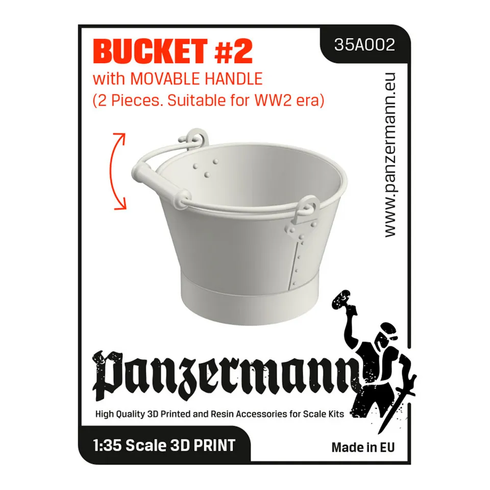 ak-interactive-1-35-bucket-2-with-movable-handle-2-pezzi-ww2-accessori-modellism image 1