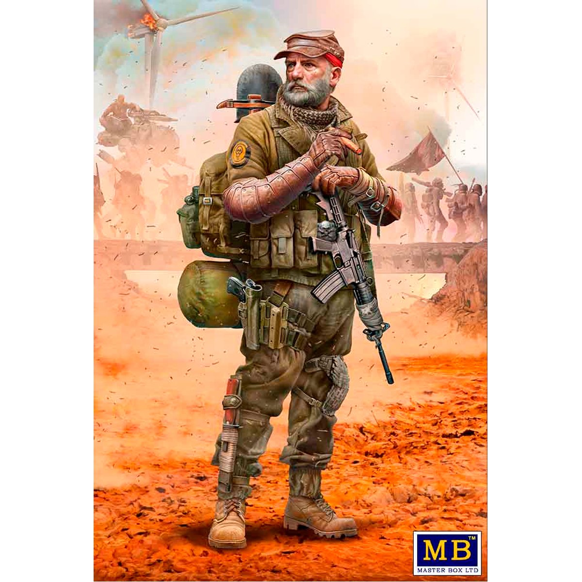 ak-interactive-serie-post-apocalittica-the-last-bridge-kit-2-raider-reaper-1-24 image 1