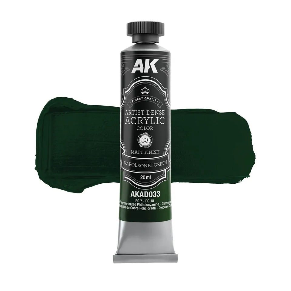 ak-interactive-verde-napole-nico-colore-acrilico-denso-artistico image 1
