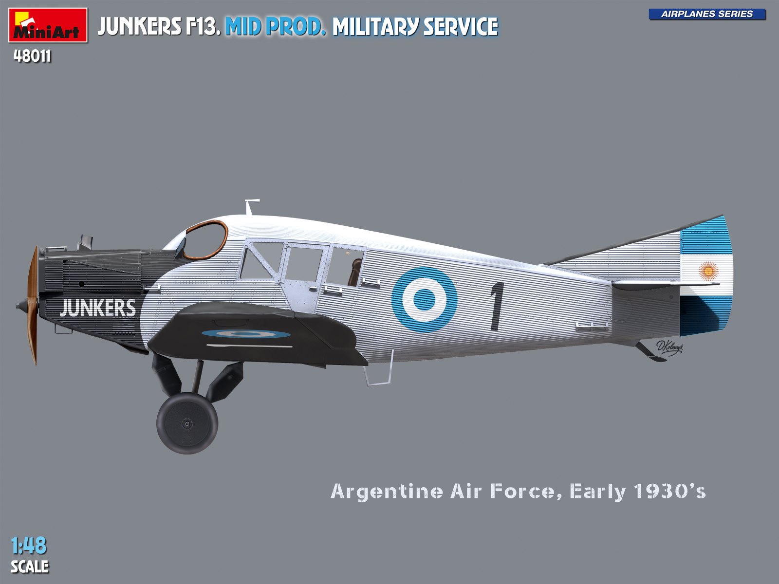 ak-interactive-1-48-junkers-f13-mid-production-military-service-kit-modellismo-a image 3