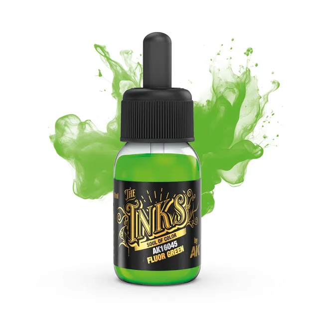 ak-interactive-fluor-green-ink-inchiostro-verde-fluorescente image 1
