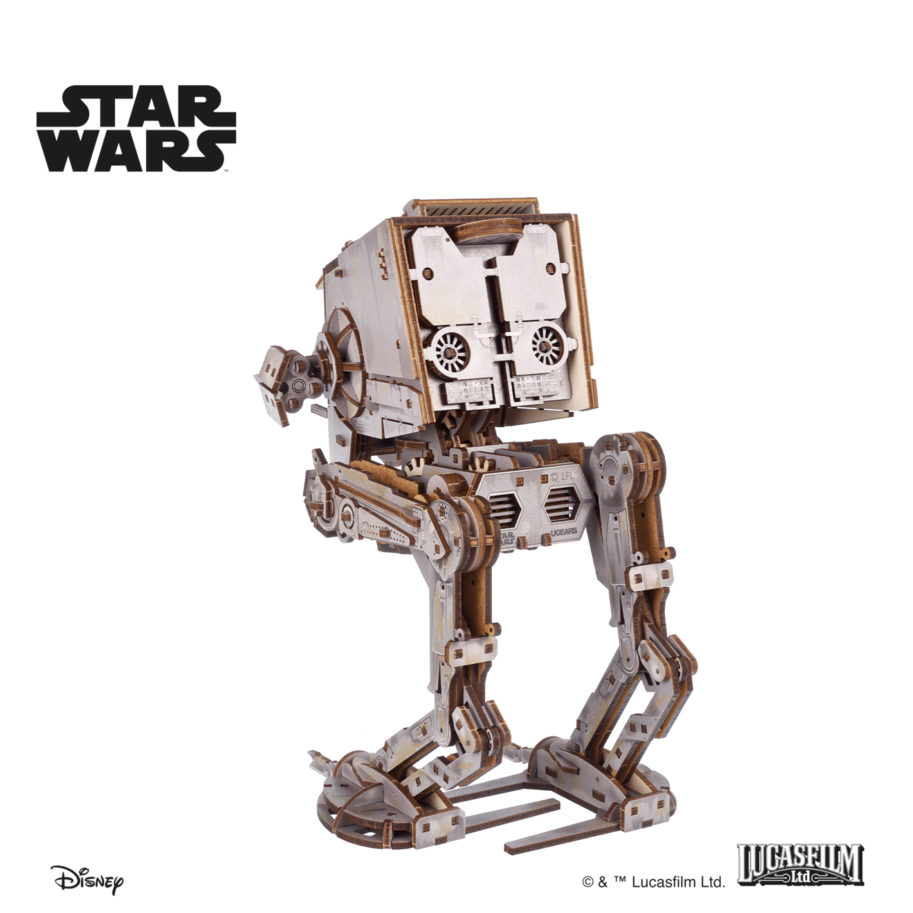 ugears-at-st-walker-star-wars-kit-modellismo-legno-a-molla image 6