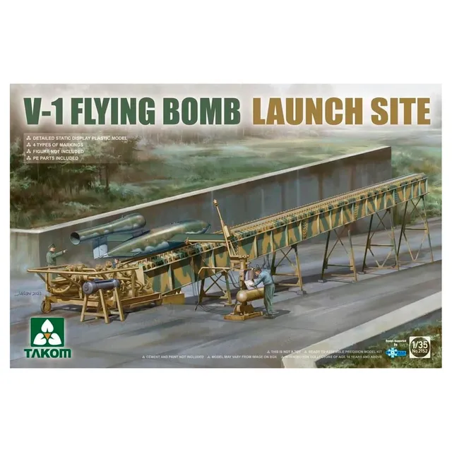 ak-interactive-1-35-v-1-flying-bomb-launch-site-kit-modellismo-base-di-lancio-v- image 1