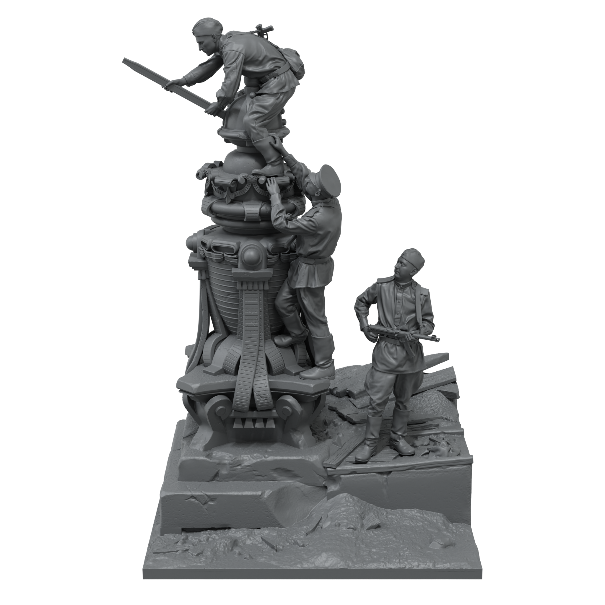scale75-the-flag-over-berlin-figura-in-resina-1-35-da-montare-e-dipingere image 2