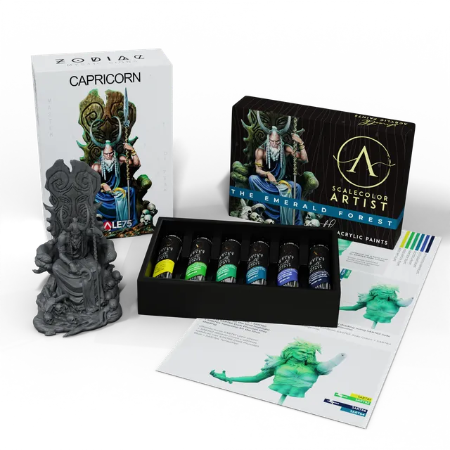 scale75-pack-the-emerald-forest-capricorn-set-colori-figura image 1
