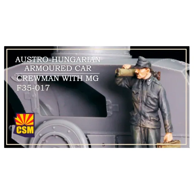 ak-interactive-1-35-equipaggio-auto-blindata-austro-ungarica-con-mitragliatrice image 1