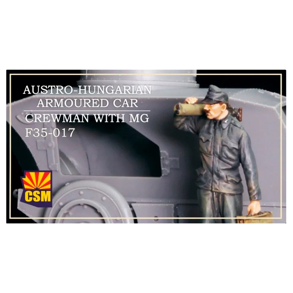 ak-interactive-1-35-equipaggio-auto-blindata-austro-ungarica-con-mitragliatrice image 1