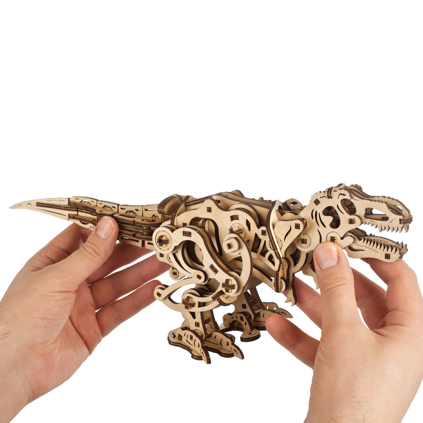 ugears-tyrannosaurus-rex-kit-di-modellismo-meccanico-in-legno image 4