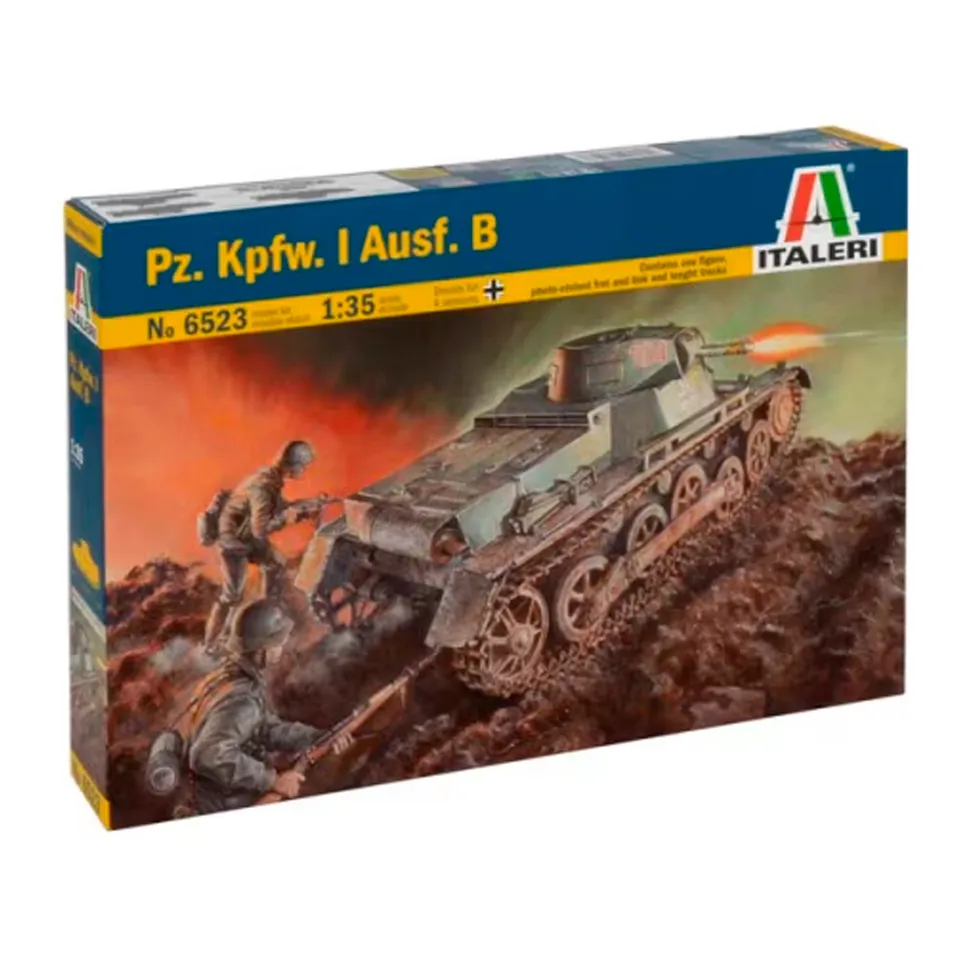 ak-interactive-1-35-pz-kpfw-i-ausf-b-kit-modellismo-carro-armato-tedesco image 1