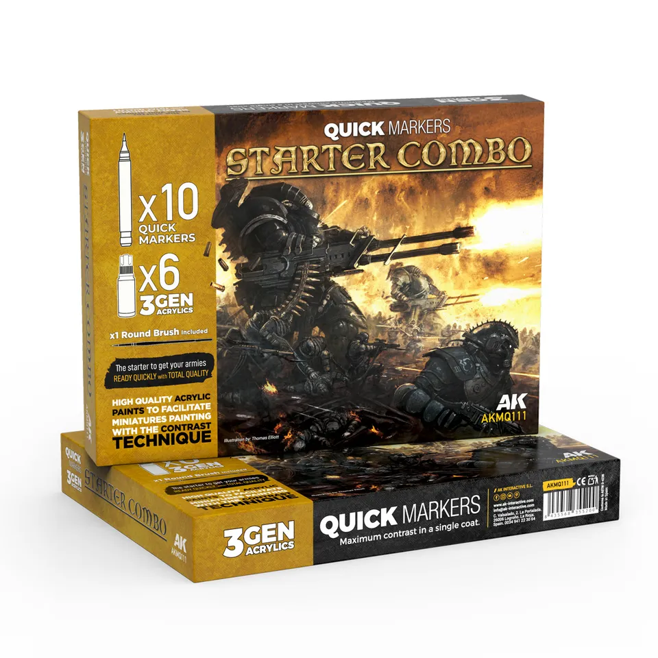 ak-interactive-starter-combo-quick-marker-3gen-pennello-omaggio image 1