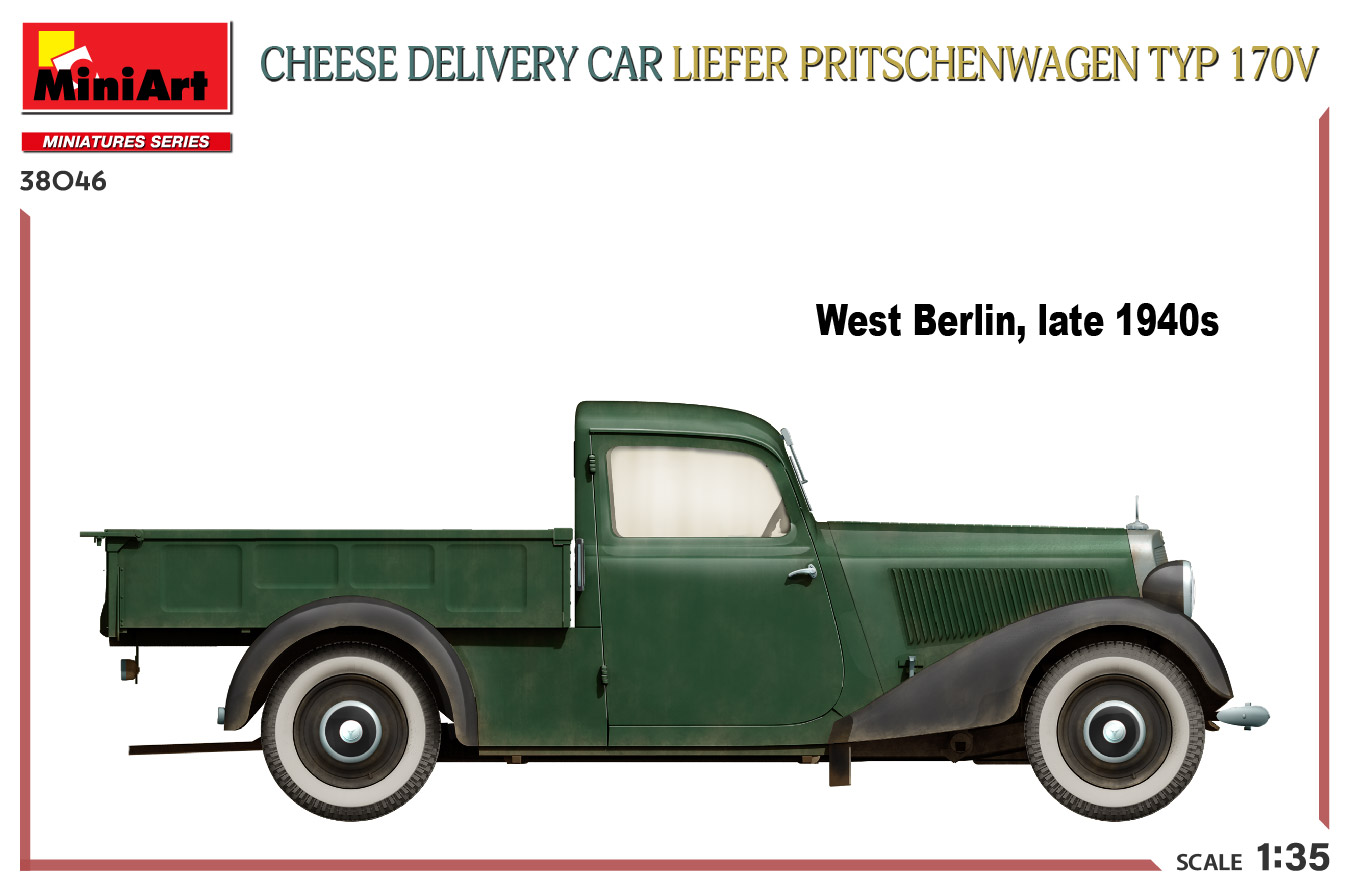 ak-interactive-1-35-cheese-delivery-car-liefer-pritschenwagen-typ-170v-kit-model image 3