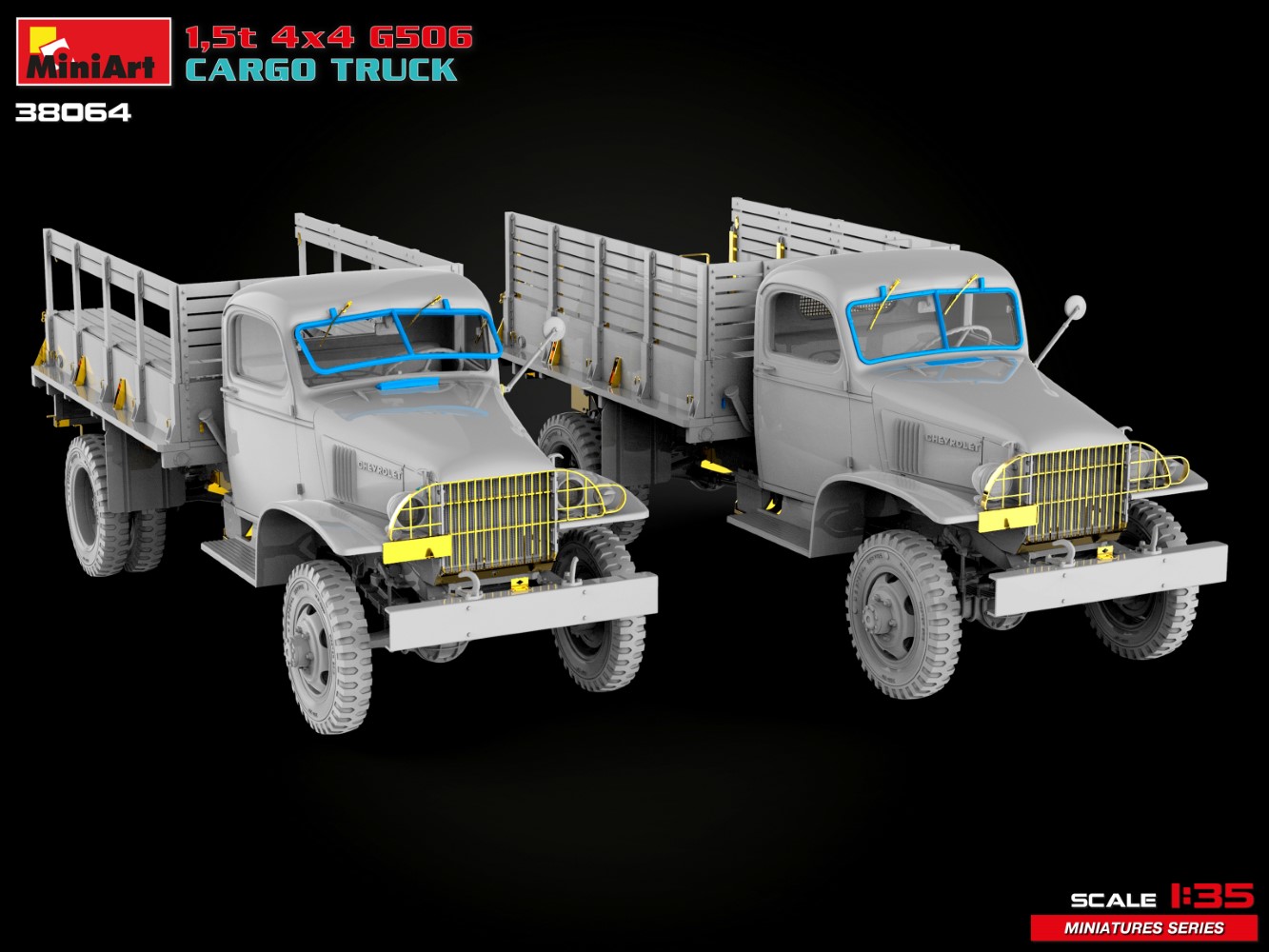ak-interactive-1-35-g506-cargo-truck-1-5t-4-4-modello-da-costruire-e-dipingere image 8