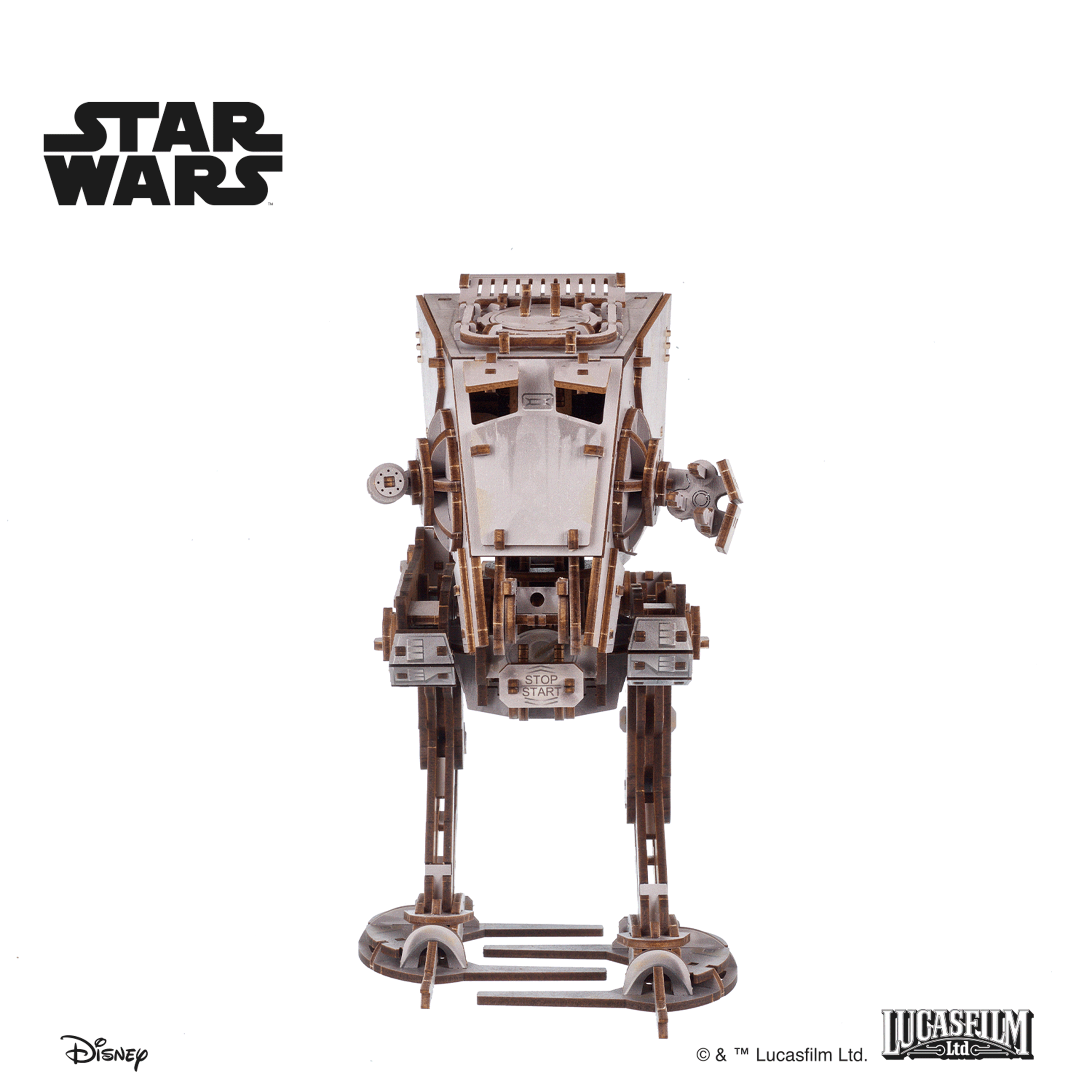 ugears-at-st-walker-star-wars-kit-modellismo-legno-a-molla image 3