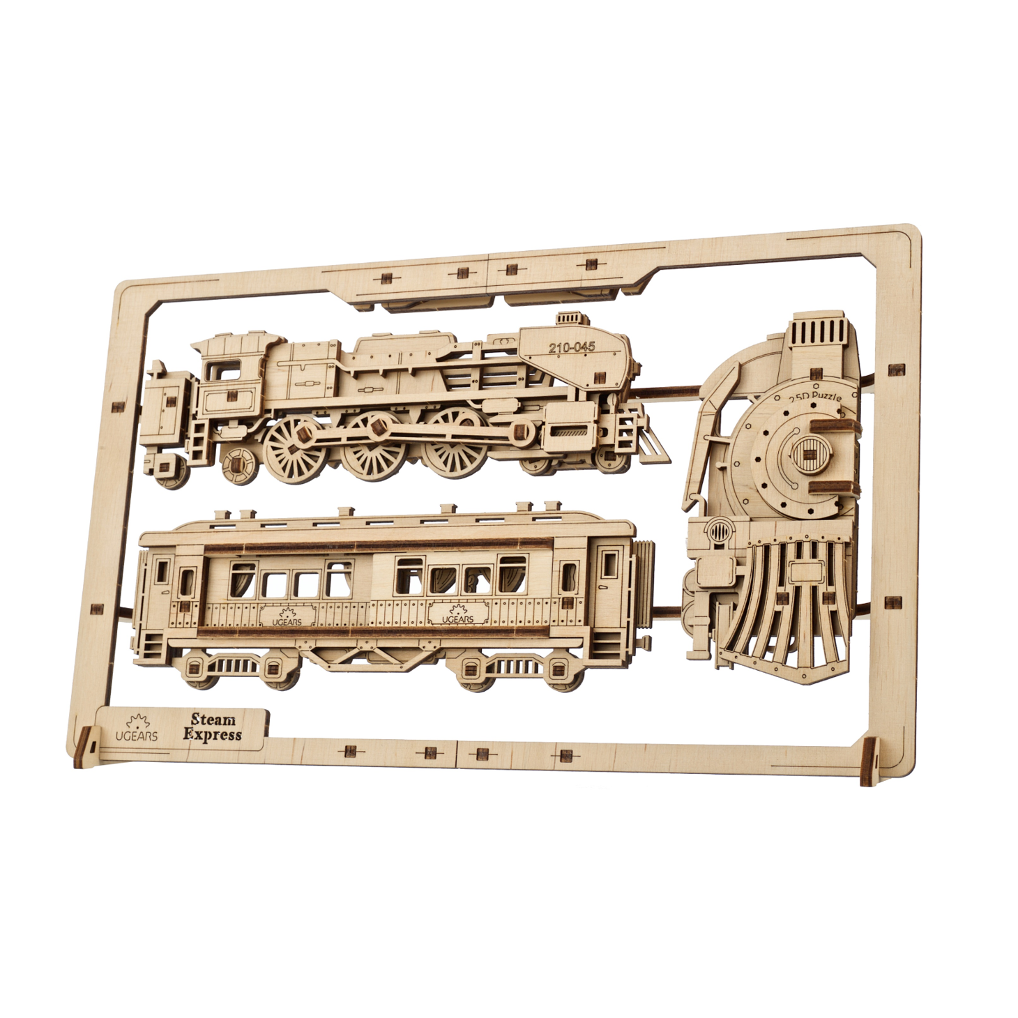 ugears-steam-express-kit-di-modellismo-2-5d-puzzle-in-legno image 3