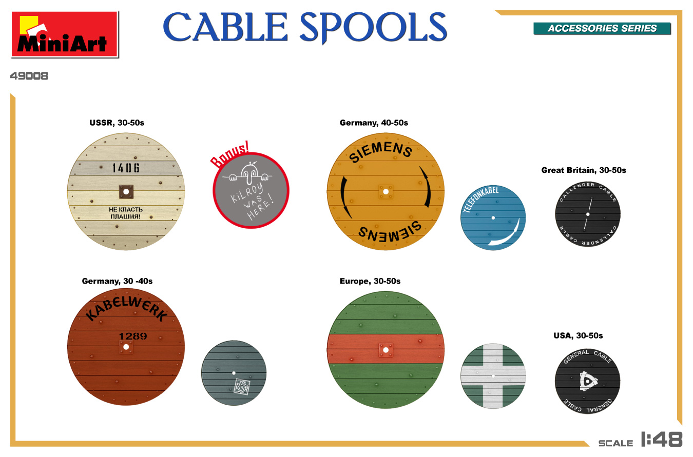 ak-interactive-1-48-cable-spools-accessori-modellismo image 2