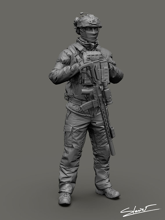 ak-interactive-ukrainian-soldier-05-1-9-figura-da-costruire-e-dipingere image 2
