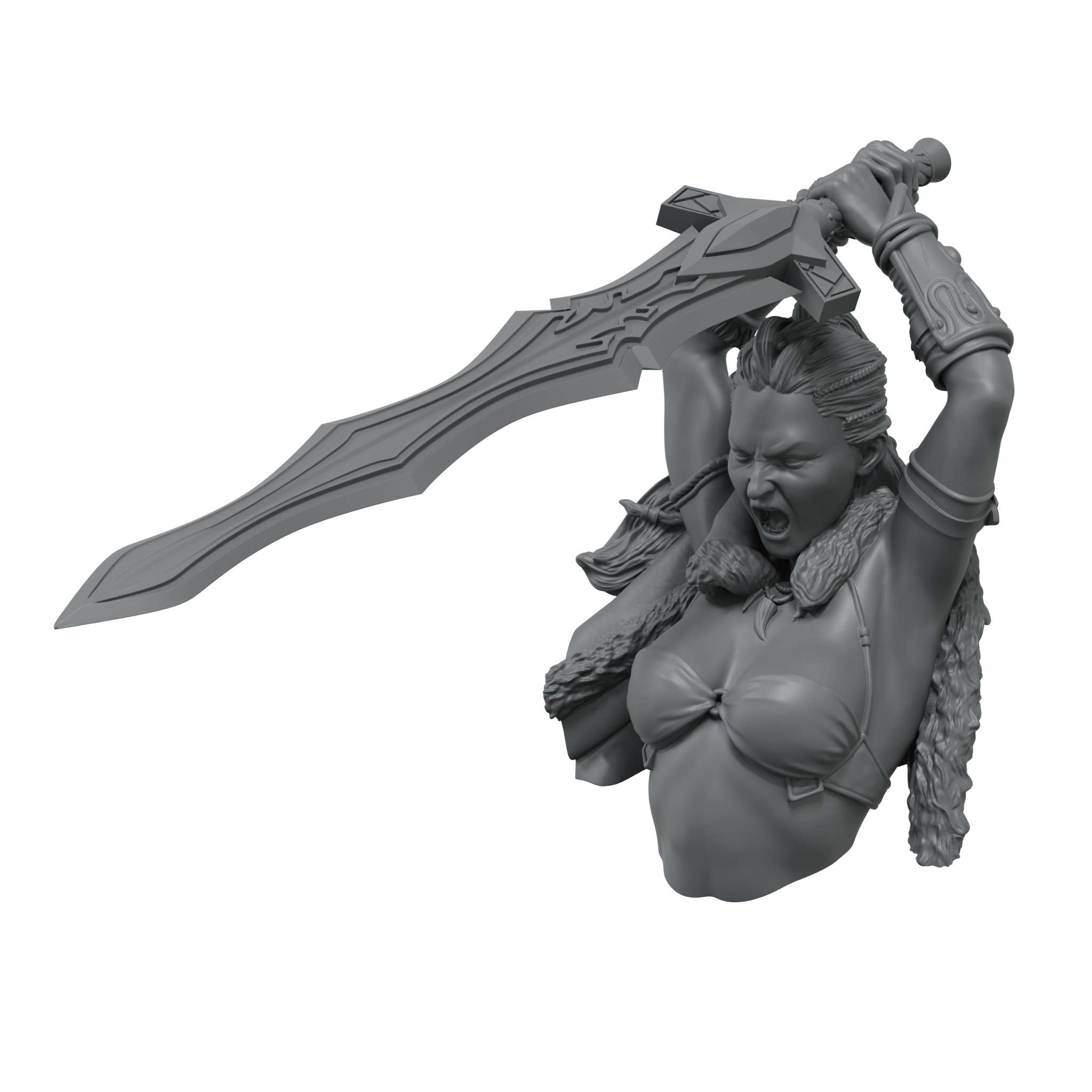 scale75-the-chronicles-of-run-thaal-dragon-fury-busto-resina-1-10-da-dipingere image 2