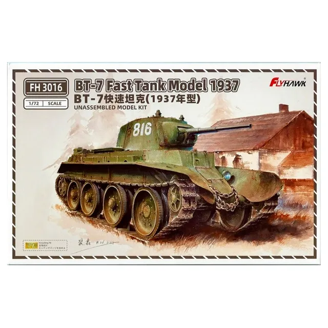 ak-interactive-bt-7-fast-tank-model-1937-1-72-kit-carro-armato-da-costruire-e-di image 1