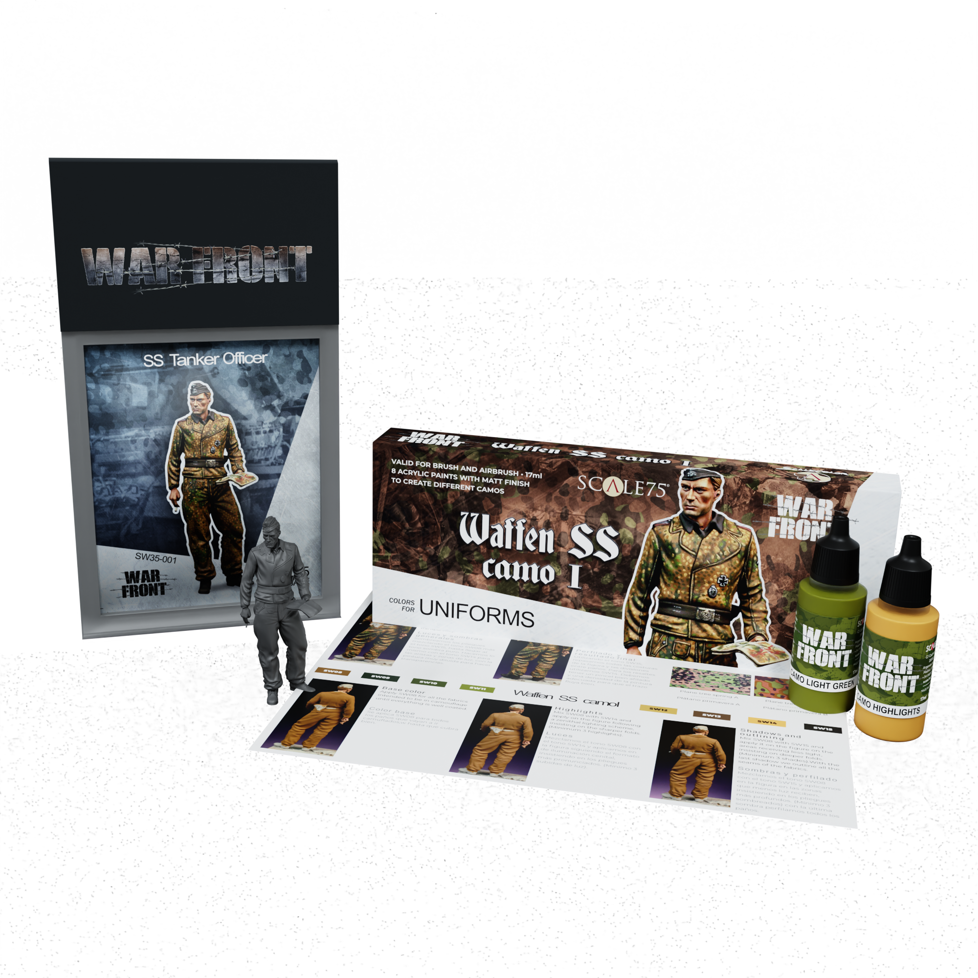 scale75-pack-waffen-ss-camo-i-ss-tanker-officer-miniatura image 1