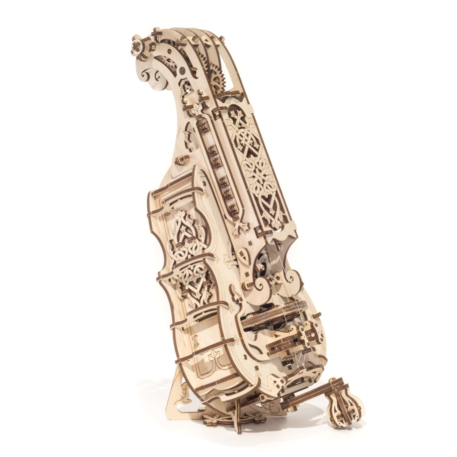 ugears-hurdy-gurdy-ghironda-meccanica-in-legno-strumento-funzionante image 2