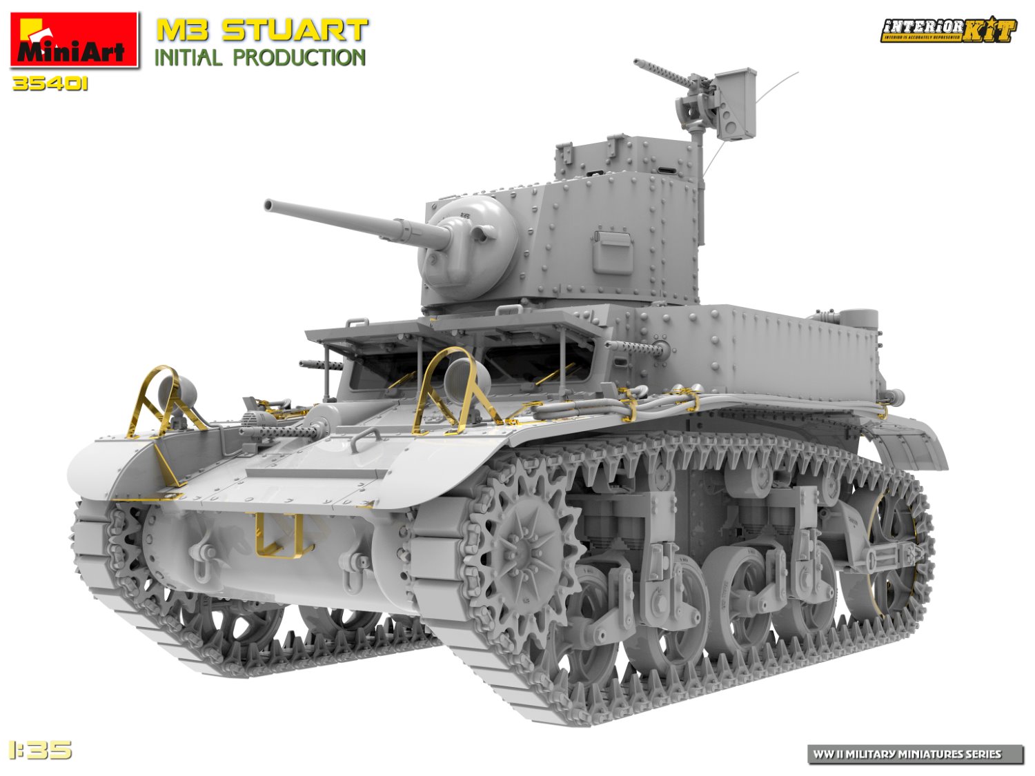 ak-interactive-1-35-m3-stuart-initial-prod-interior-kit-kit-modellismo-carro-arm image 2
