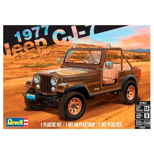 ak-interactive-1-24-1977-jeep-cj-7-kit-modellismo-fuoristrada-da-costruire-e-dip image 1