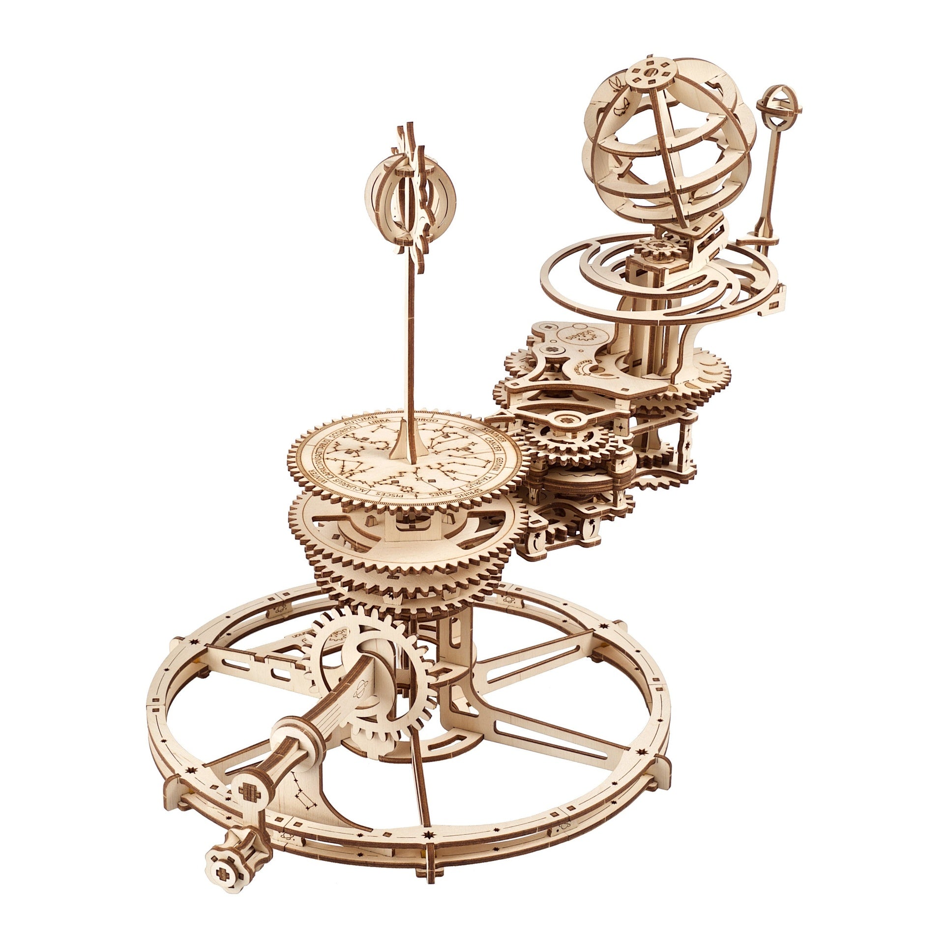 ugears-mechanical-tellurion-modello-meccanico-in-legno-sistema-sole-terra-luna image 2