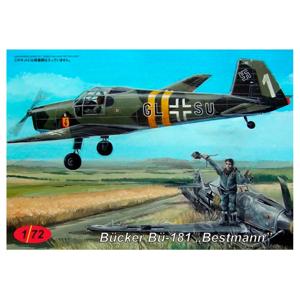 ak-interactive-b-cker-b-181-bestmann-1-72-kit-modello-aereo-da-addestramento image 1