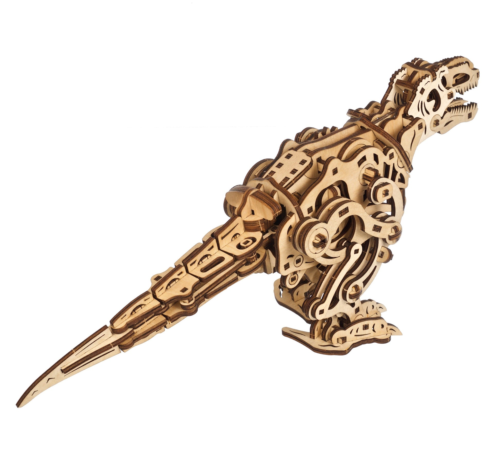 ugears-tyrannosaurus-rex-kit-di-modellismo-meccanico-in-legno image 2