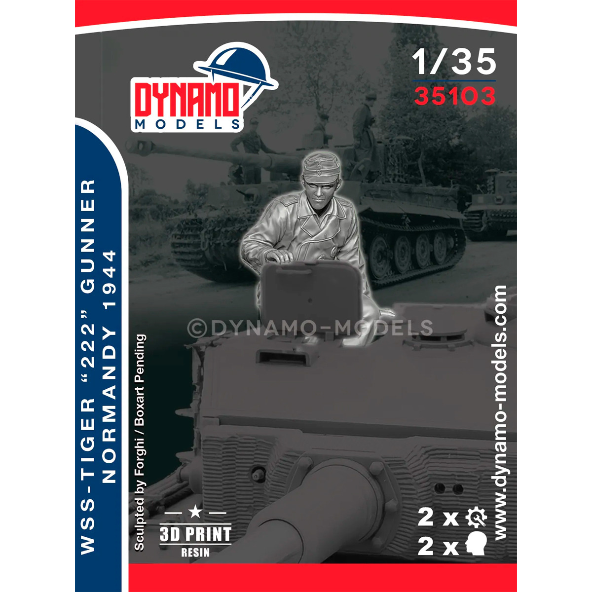 ak-interactive-1-35-wss-tiger-222-gunner-normandy-1944-no-2-figura-da-costruire- image 1