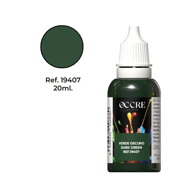 occre-vernice-acrilica-verde-scuro-20-ml-colore-per-modellismo image 1