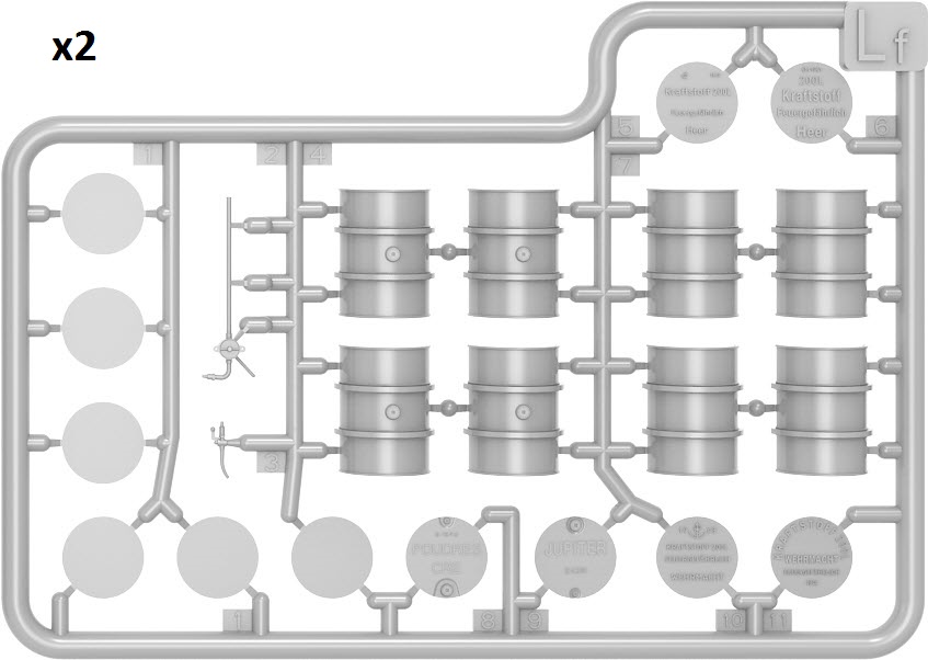 ak-interactive-1-48-fuel-oil-drums-1930-50s-set-di-barili-per-diorami image 4