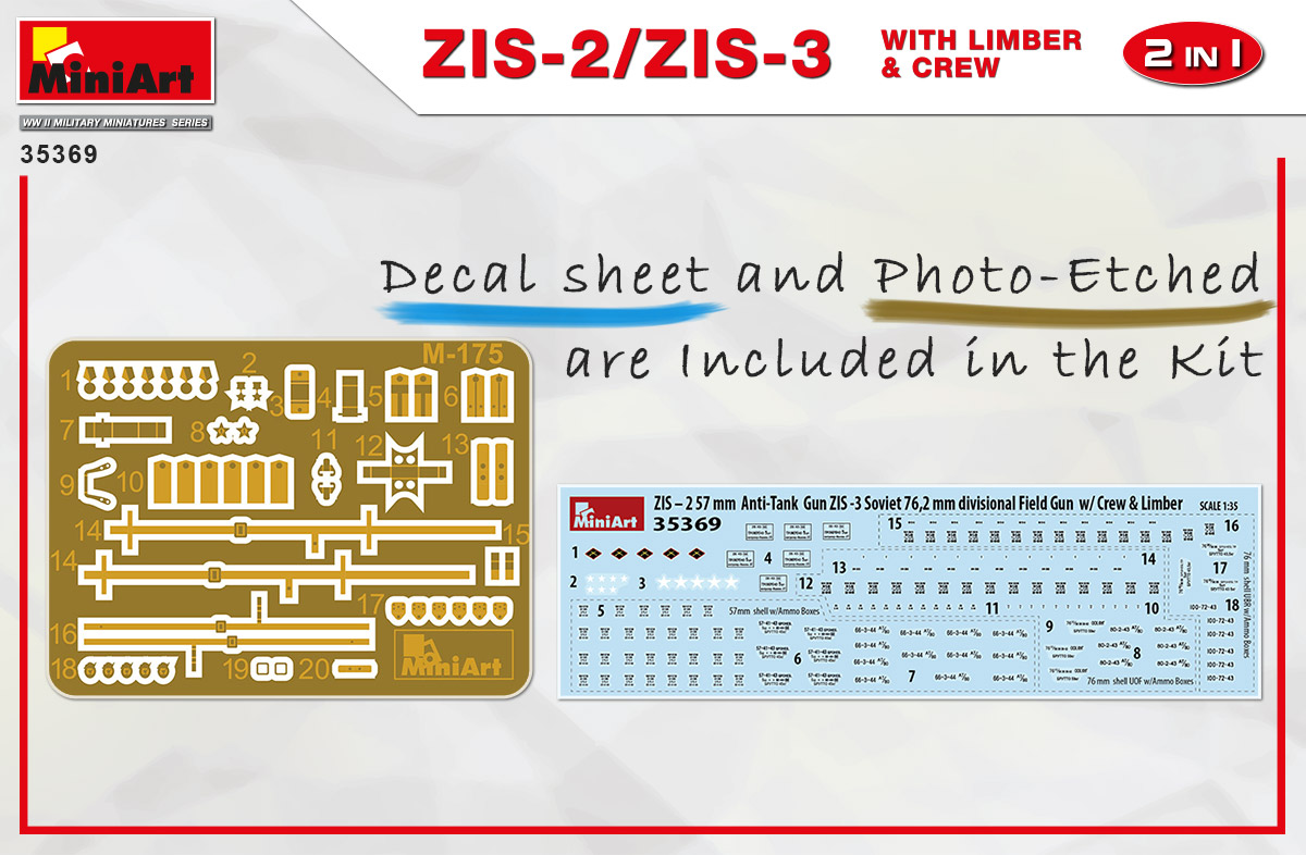 ak-interactive-1-35-zis-2-zis-3-con-limber-crew-kit-modellismo-2-in-1 image 2