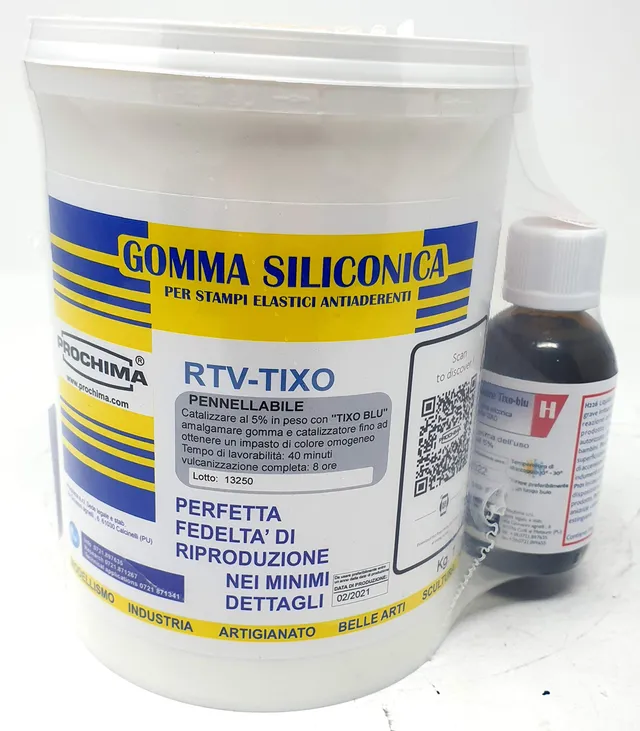 prochima-gs734k1-gomma-siliconica-rtv-tixo-con-catalizzatore-1-kg image 1